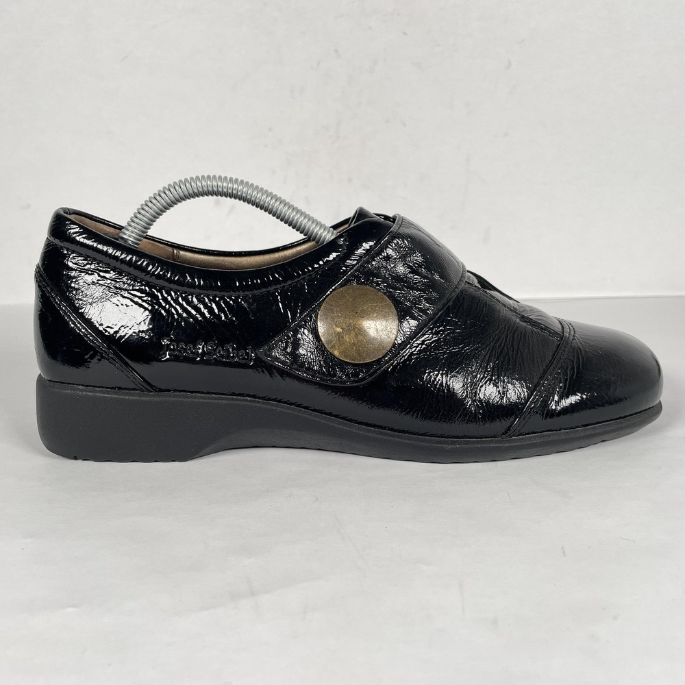 Josef Seibel Shoes Womens Size 7.5 Black Patent Leather Comfort Mary Jane Dress